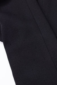 CHANEL Jacket 22C Black White Sailor Collar Silk Crepe 38 シャネル ブラック ホワイト カラー 襟 シルク クレイプ ジャケット