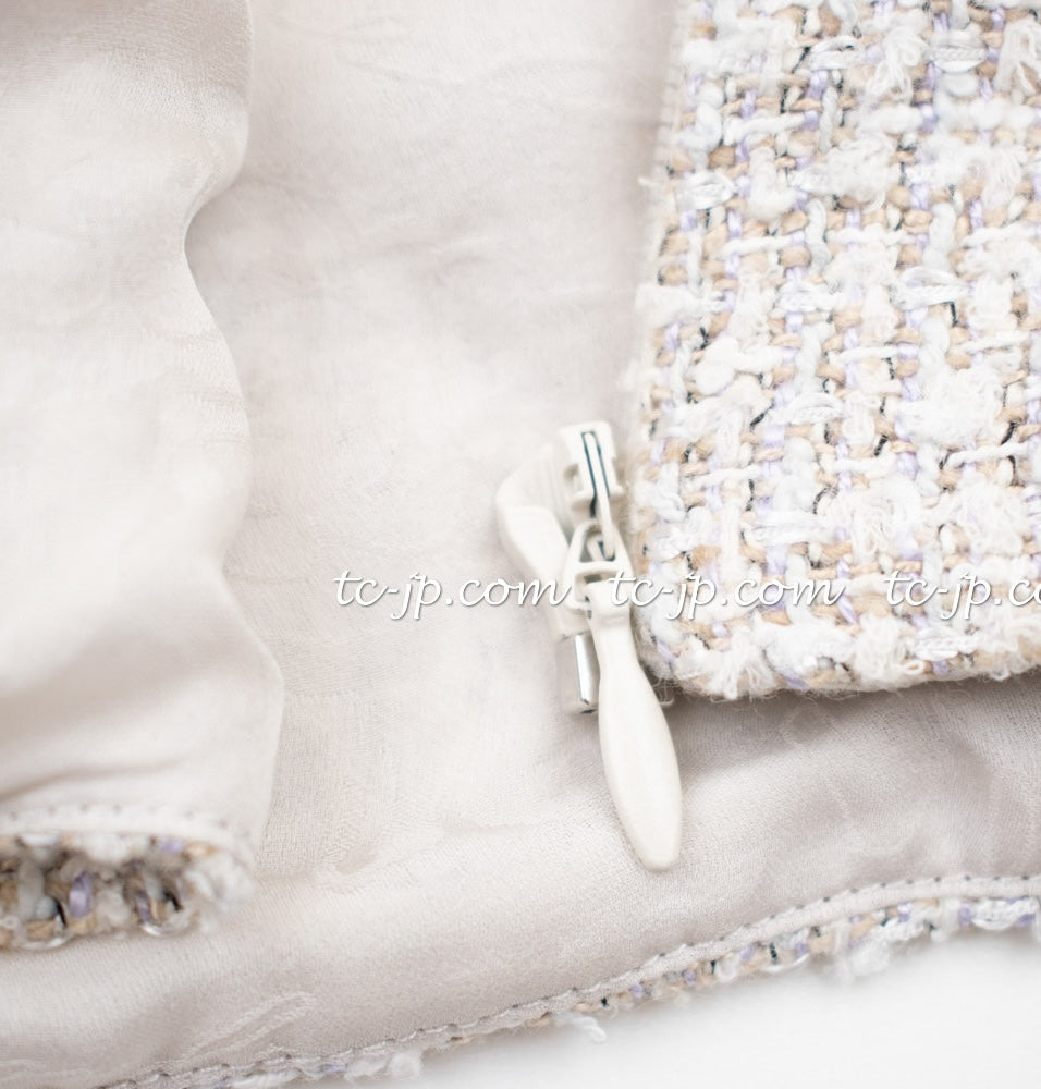 CHANEL 13C multicolor tweed fringe women's jacket / シャネル レディース マルチカラー ツイード フリンジ ジャケット