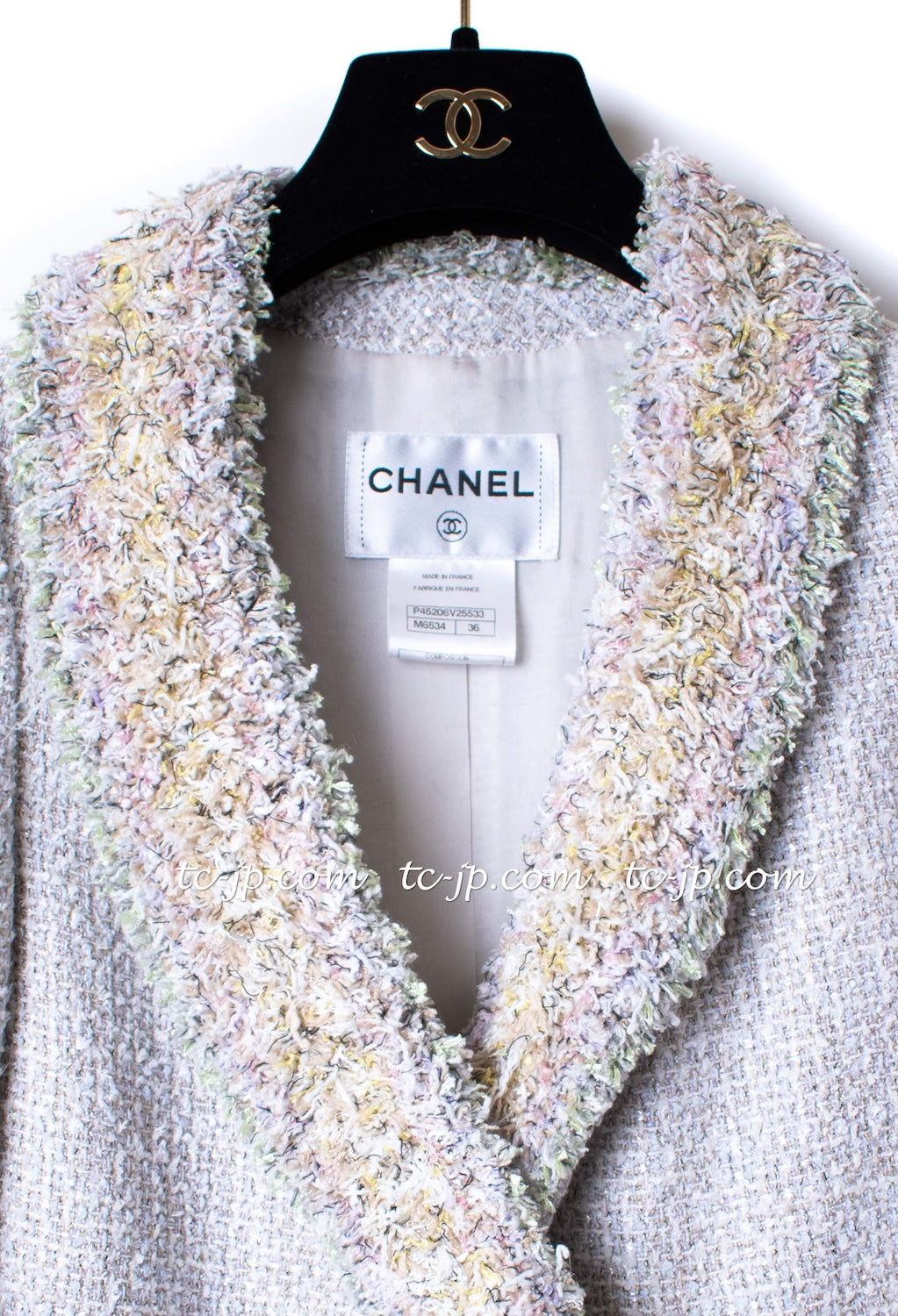 CHANEL 13C multicolor tweed fringe women's jacket / シャネル レディース マルチカラー ツイード フリンジ ジャケット