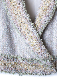 CHANEL 13C multicolor tweed fringe women's jacket / シャネル レディース マルチカラー ツイード フリンジ ジャケット