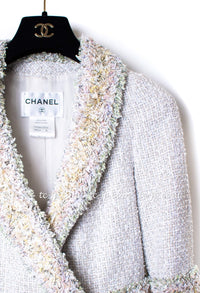 CHANEL 13C multicolor tweed fringe women's jacket / シャネル レディース マルチカラー ツイード フリンジ ジャケット