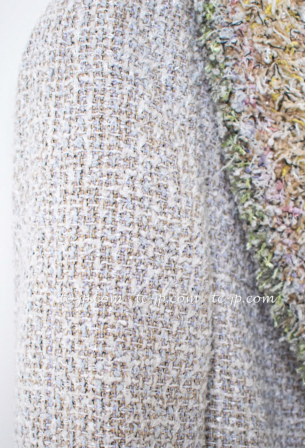 CHANEL 13C multicolor tweed fringe women's jacket / シャネル レディース マルチカラー ツイード フリンジ ジャケット