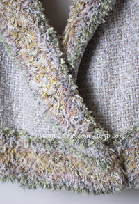 CHANEL 13C multicolor tweed fringe women's jacket / シャネル レディース マルチカラー ツイード フリンジ ジャケット
