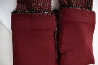 CHANEL Jacket 11A Red Black Gold Metallic Fantasy Tweed 40