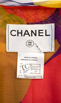 CHANEL 00T Orange Brown Python Leather Jacket 38 シャネル オレンジ ブラウン 高級パイソン レザー ジャケット