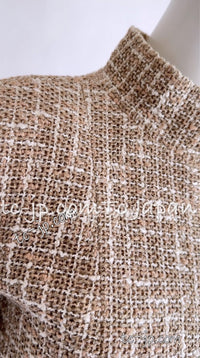 シャネル ジャケット CHANEL 15S ベージュ アイボリー コットン ツイード 34