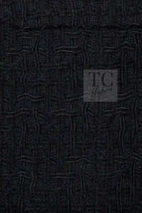 CHANEL 16PF Black Braid Trim Zipper Wool Tweed Jacket 36 5