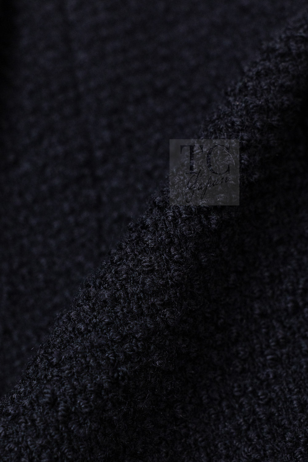 シャネル ジャケット CHANEL ブラック ベルト ウール ツイード ジャケット 36