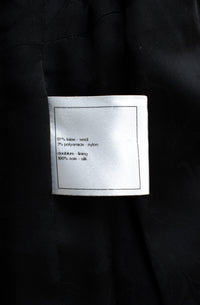 CHANEL 14B Black Metallic CC Buttons Wool Tweed Jacket 34 15