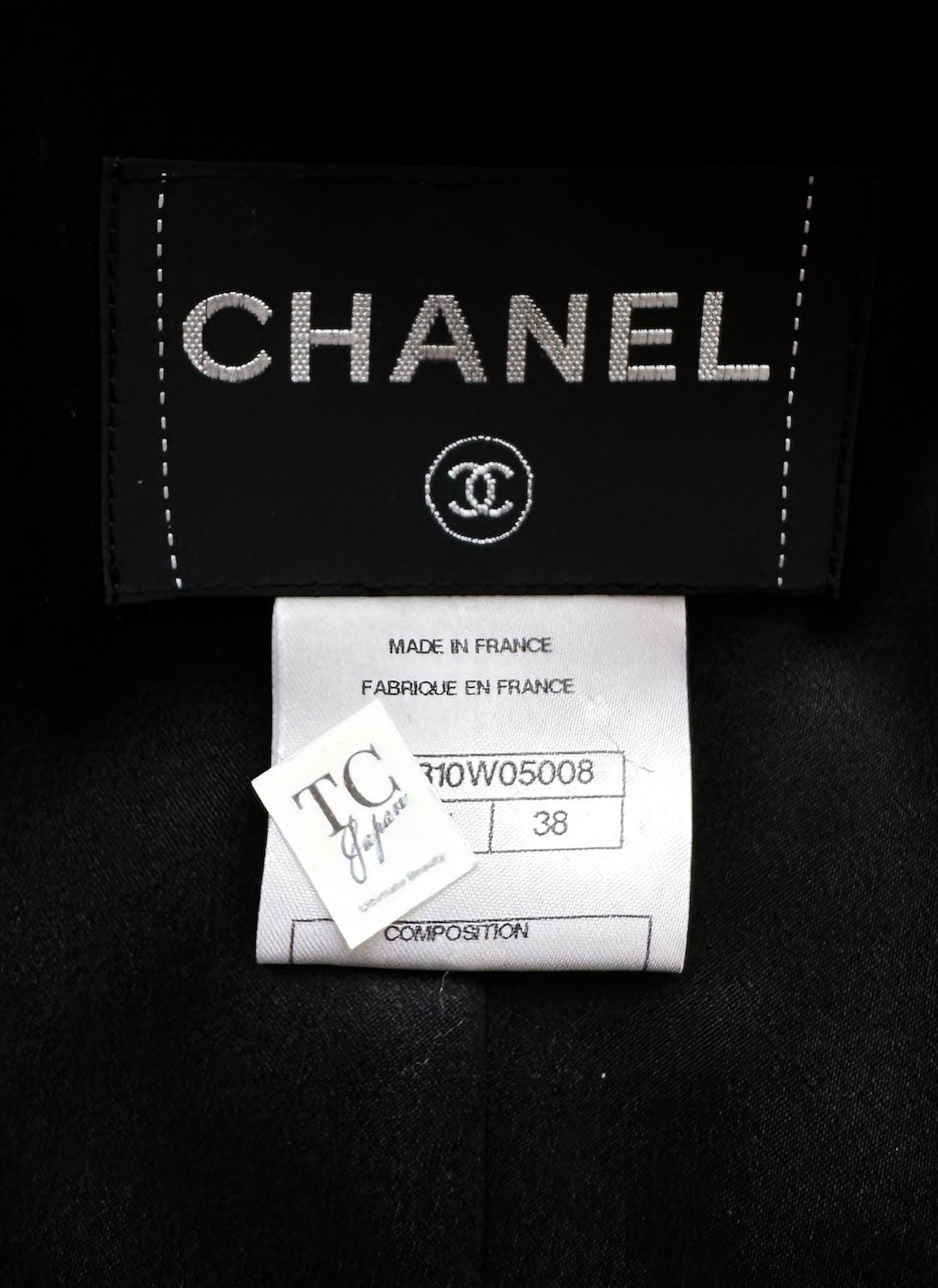 CHANEL 11A Black Gray Wool Hooded Duffle Tweed Coat 36 38 シャネル ブラック グレー ウール ダッフル フード ツイード コート 即発 - TC JAPAN