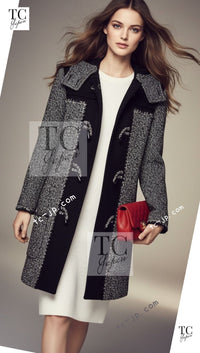 CHANEL 11A Red Black Wool Hooded Duffle Tweed Coat 38 44 46 シャネル レッド ブラック ウール フード ツイード コート 即発 - TC JAPAN