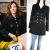 CHANEL 96A Vintage Black Wool 100 Gold CC Logo Buttons Jacket 38 シャネル ヴィンテージ ブラック ウール100% ゴールド CCボタン ジャケット 即発