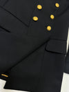 CHANEL 96A Vintage Black Wool 100 Gold CC Logo Buttons Jacket 38 シャネル ヴィンテージ ブラック ウール100% ゴールド CCボタン ジャケット 即発
