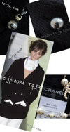 CHANEL 03A Black Cashmere Pearl Belt Knit Long Cardigan Jacket Coat 38 40 シャネル ブラック カシミア100% パールベルト ニット ロングカーディガン ジャケット コート 即発