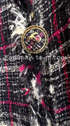CHANEL 07S Navy White Pink Multicolor Tweed Coat 36 38 シャネル ネイビー ピンク ホワイト マルチカラー ツイード コート 即発