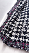 CHANEL 07S Navy White Pink Multicolor Tweed Coat 36 38 シャネル ネイビー ピンク ホワイト マルチカラー ツイード コート 即発