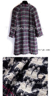 CHANEL 07S Navy White Pink Multicolor Tweed Coat 36 38 シャネル ネイビー ピンク ホワイト マルチカラー ツイード コート 即発
