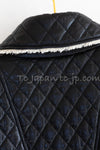 CHANEL 11A Black Matelasse Lambskin Leather Double Coat 36 シャネル ブラック マトラッセ ラムスキン レザー ダブル コート 即発