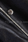 CHANEL 11A Black Matelasse Lambskin Leather Double Coat 36 シャネル ブラック マトラッセ ラムスキン レザー ダブル コート 即発