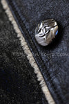 CHANEL 11A Black Matelasse Lambskin Leather Double Coat 36 シャネル ブラック マトラッセ ラムスキン レザー ダブル コート 即発
