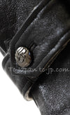 CHANEL 11A Black Matelasse Lambskin Leather Double Coat 36 シャネル ブラック マトラッセ ラムスキン レザー ダブル コート 即発