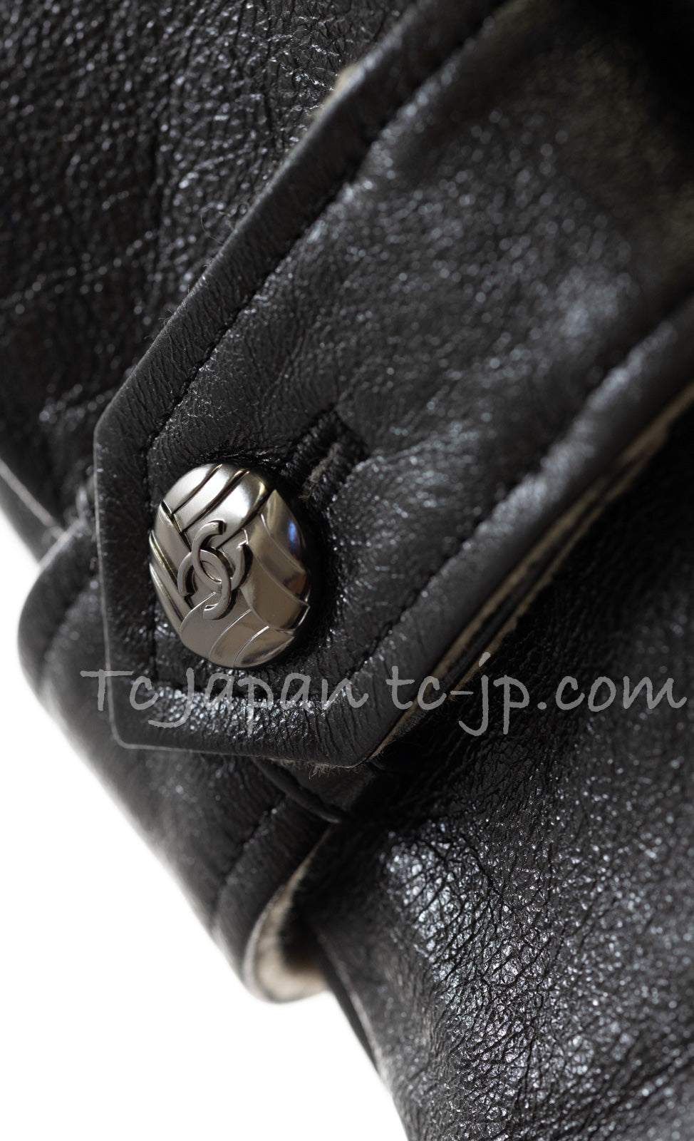 CHANEL 11A Black Matelasse Lambskin Leather Double Coat 36 シャネル ブラック マトラッセ ラムスキン レザー ダブル コート 即発