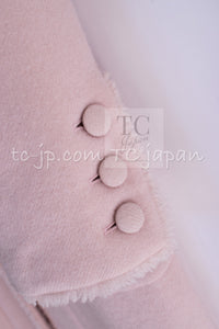 CHANEL 06PF Pale Pink Wool Long Coat 36 シャネル 淡いピンク ウール ロング コート 即発