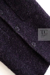 CHANEL 14A Bordeaux Wine Dark Purple Plum Alpaca Cotton Tweed Long Coat 36 38 シャネル ボルドーワイン ダークパープル アルパカ コットン ツイード ロング コート 即発