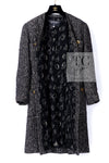 CHANEL 93A Vintage Black Ivory CC Gold Button Cotton Wool Coat 34 シャネル ヴィンテージ ブラック アイボリー ゴールド ココボタン コットン ウール コート 即発