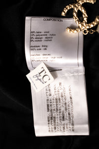 CHANEL 17A Red Black Double Wool Tweed Coat 36 シャネル レッド ブラック ダブル ウール ツイード コート 即発