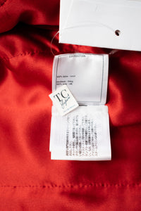 CHANEL 19A Coral Red Zipper Wool Tweed Coat Jacket 36 38 42 シャネル コーラル レッド ジッパー ウール ツイード コート ジャケット 即発