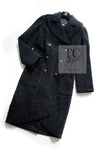 CHANEL 19PF Black Dark Navy Metallic Gripox Buttons Tweed Coat 38 40 シャネル ブラック ダークネイビー メタリック グリポワ 宝石 ボタン ツイード コート 即発