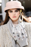CHANEL 16A Gray Gold Trim Tweed Jacket Skirt Suit 36 38 シャネル グレー ゴールド トリム ツイード ジャケット スカート スーツ 即発