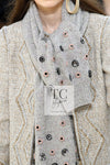 CHANEL 16A Gray Gold Trim Tweed Jacket Skirt Suit 36 38 シャネル グレー ゴールド トリム ツイード ジャケット スカート スーツ 即発