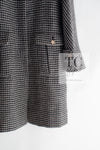 CHANEL 14PF Dark Chocolate Gray Mohair Light Long Coat 38 シャネル ダークチョコレート グレー ホワイト モヘア とっても軽くてふんわり暖か ロング コート 即発