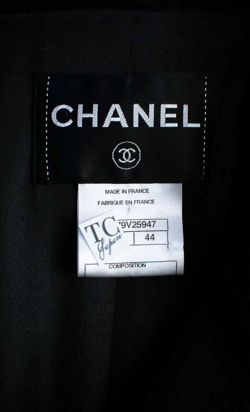 CHANEL 11PF Black Wool Gripox Square Buttons Jacket Pea Coat 44 シャネル ブラック ウール グリポワ スクエア ココ ボタン ジャケット ピー コート