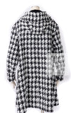 CHANEL 16B Black White Houndstooth Hooded Zip Coat 38 40 42 シャネル ブラック ホワイト 千鳥格子 ジッパー フード付き コート 即発