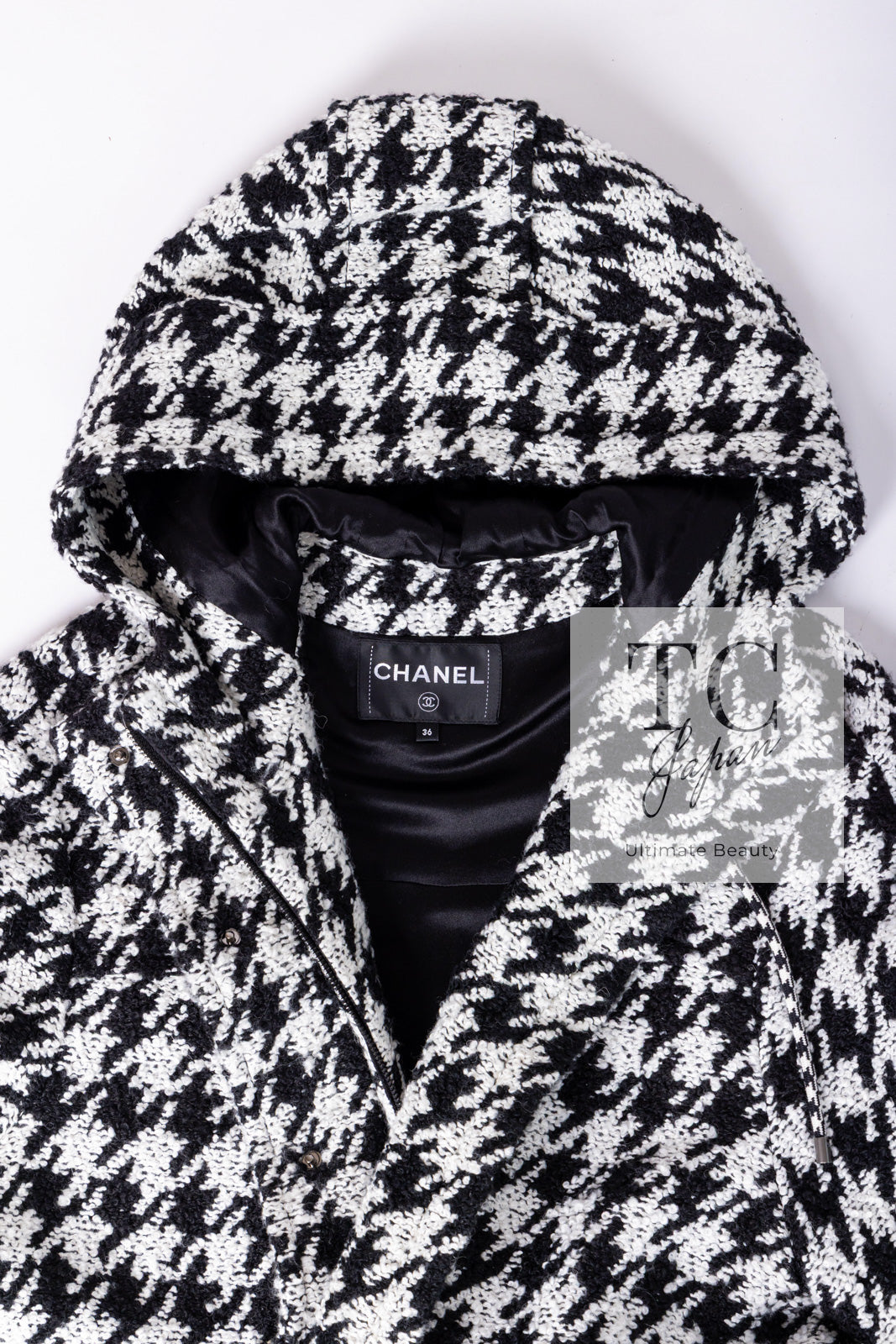 CHANEL シャネル コート（その他） 白x黒(総柄) 4100125J0031 CHANEL シャネル アウター トレンチコート P37216V24958