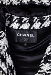CHANEL 16B Black White Houndstooth Hooded Zip Coat 38 40 42 シャネル ブラック ホワイト 千鳥格子 ジッパー フード付き コート 即発