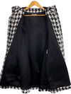 CHANEL 16B Black White Houndstooth Hooded Zip Coat 38 40 42 シャネル ブラック ホワイト 千鳥格子 ジッパー フード付き コート 即発