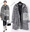CHANEL 16B Black White Houndstooth Hooded Zip Coat 38 40 42 シャネル ブラック ホワイト 千鳥格子 ジッパー フード付き コート 即発
