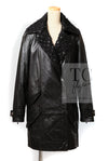 CHANEL 12A Black Motorcycle Lambskin Leather Jacket Coat 38 40 シャネル ブラック モーターサイクル ラムスキン レザー ジャケット コート 即発