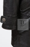 CHANEL 12A Black Motorcycle Lambskin Leather Jacket Coat 38 40 シャネル ブラック モーターサイクル ラムスキン レザー ジャケット コート 即発