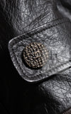 CHANEL 12A Black Motorcycle Lambskin Leather Jacket Coat 38 40 シャネル ブラック モーターサイクル ラムスキン レザー ジャケット コート 即発