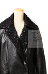 CHANEL 12A Black Motorcycle Lambskin Leather Jacket Coat 38 40 シャネル ブラック モーターサイクル ラムスキン レザー ジャケット コート 即発