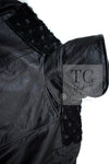 CHANEL 12A Black Motorcycle Lambskin Leather Jacket Coat 38 40 シャネル ブラック モーターサイクル ラムスキン レザー ジャケット コート 即発