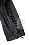 CHANEL 12A Black Motorcycle Lambskin Leather Jacket Coat 38 40 シャネル ブラック モーターサイクル ラムスキン レザー ジャケット コート 即発