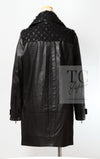CHANEL 12A Black Motorcycle Lambskin Leather Jacket Coat 38 40 シャネル ブラック モーターサイクル ラムスキン レザー ジャケット コート 即発