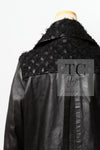 CHANEL 12A Black Motorcycle Lambskin Leather Jacket Coat 38 40 シャネル ブラック モーターサイクル ラムスキン レザー ジャケット コート 即発