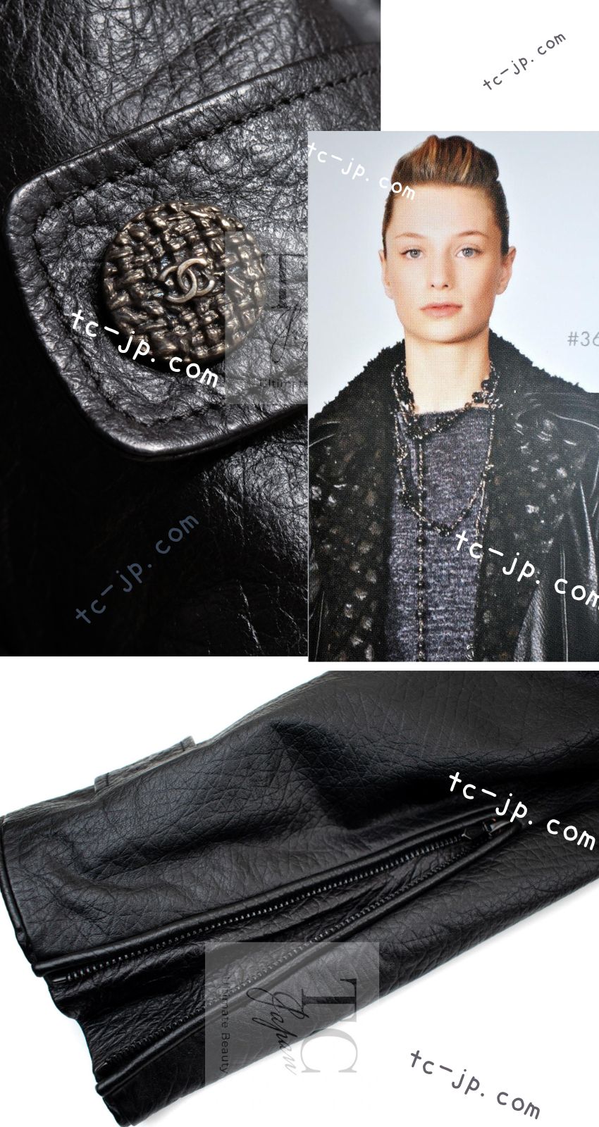 CHANEL 12A Black Motorcycle Lambskin Leather Jacket Coat 38 40 シャネル ブラック モーターサイクル ラムスキン レザー ジャケット コート 即発